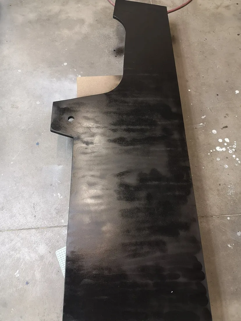 Painting the cabinet