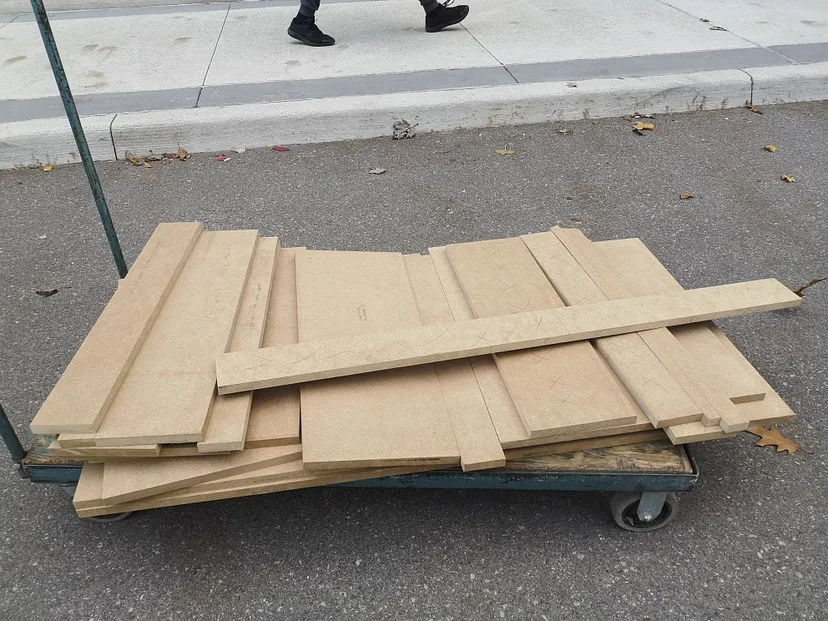 Cutting MDF side panels